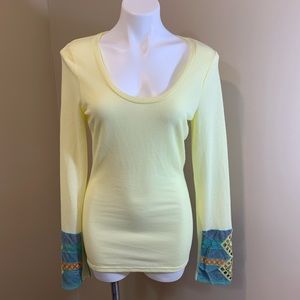 BKE Buckle Yellow Long Sleeve Shirt F2